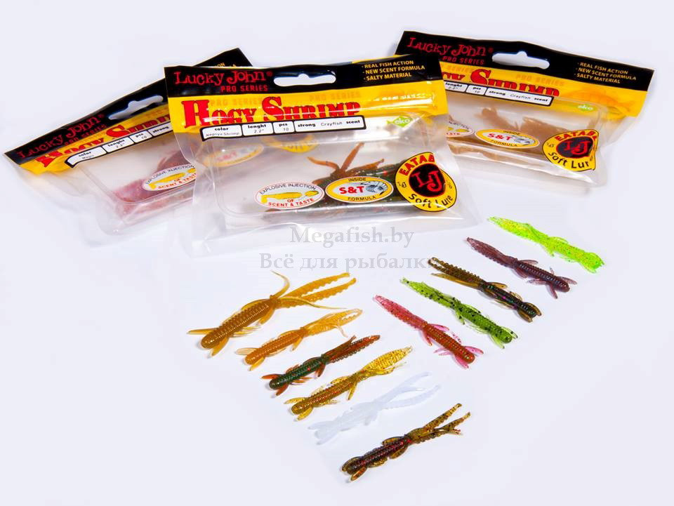 Силиконовая приманка Lucky John Pro Series Hogy Shrimp 2.2" (5.6см, в упаковке 10шт) PA01 - фото 3 - id-p92077948