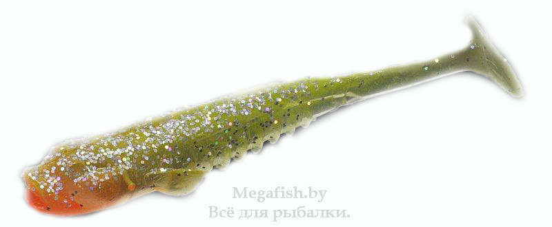 Силиконовая приманка Crazy Fish Nano Minnow 3.5" (4,65гр, 9см, в упаковке 5шт) C11R - фото 1 - id-p92078931