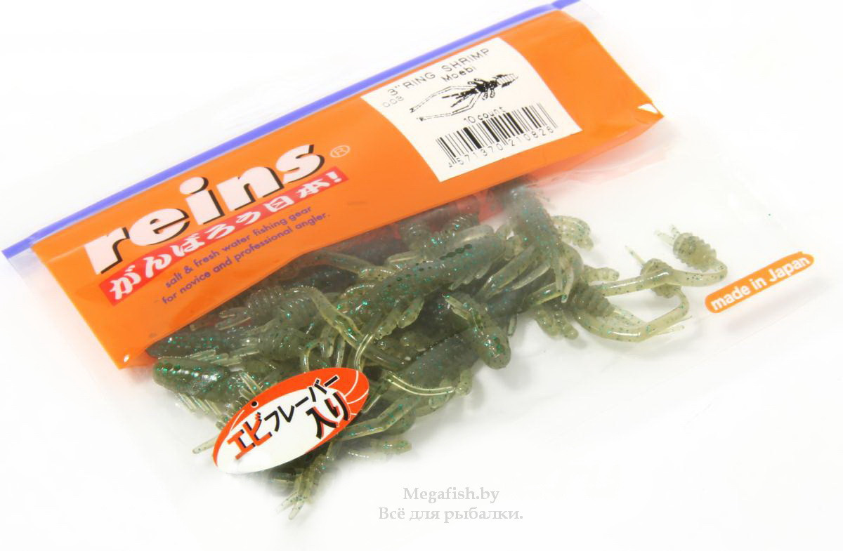 Мягкая приманка Reins Ring Shrimp 3" (7.5см, 1.5гр, в упаковке 10шт) 397 - фото 2 - id-p92079284