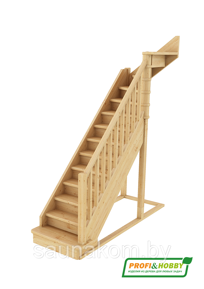 Лестница из сосны ЛС-215м - фото 1 - id-p5201706