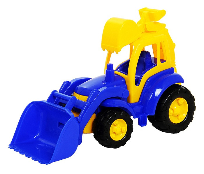 Трактор игрушечный Полесье Чемпион с лопатой и ковшом арт. 0513 - фото 2 - id-p92127187