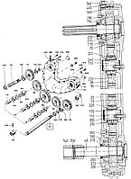 Вал редуктора жатки LCA62699