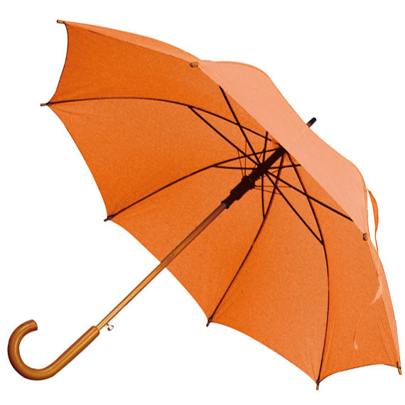 Оптом Зонт-трость с деревянной ручкой "Nancy", зонт для нанесения логотипа - фото 3 - id-p179737
