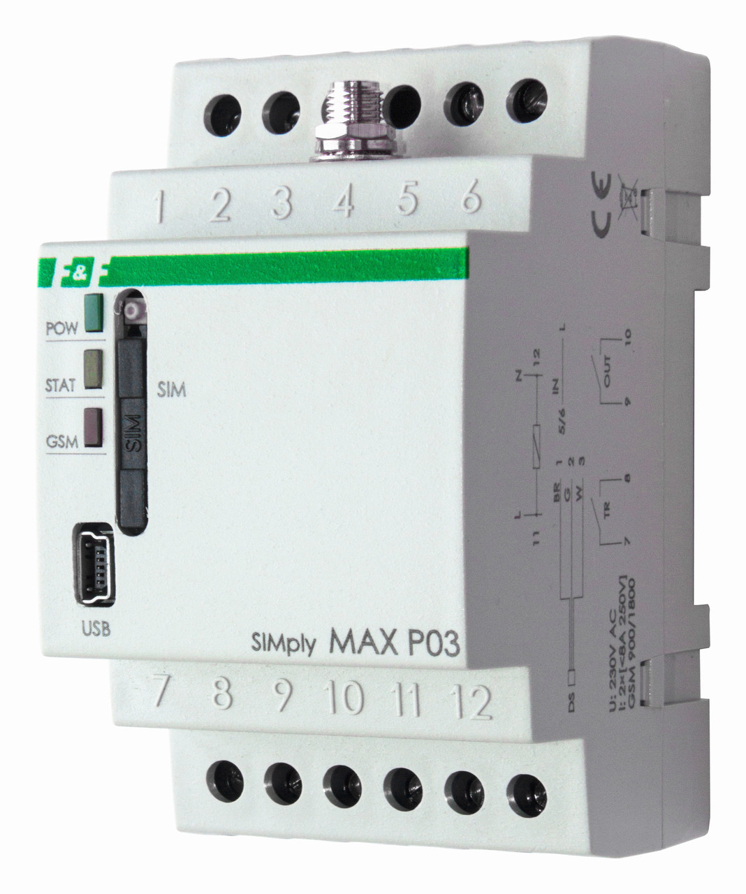 Реле управления по GSM Евроавтоматика ФиФ SIMply MAX P03 - фото 1 - id-p92131076