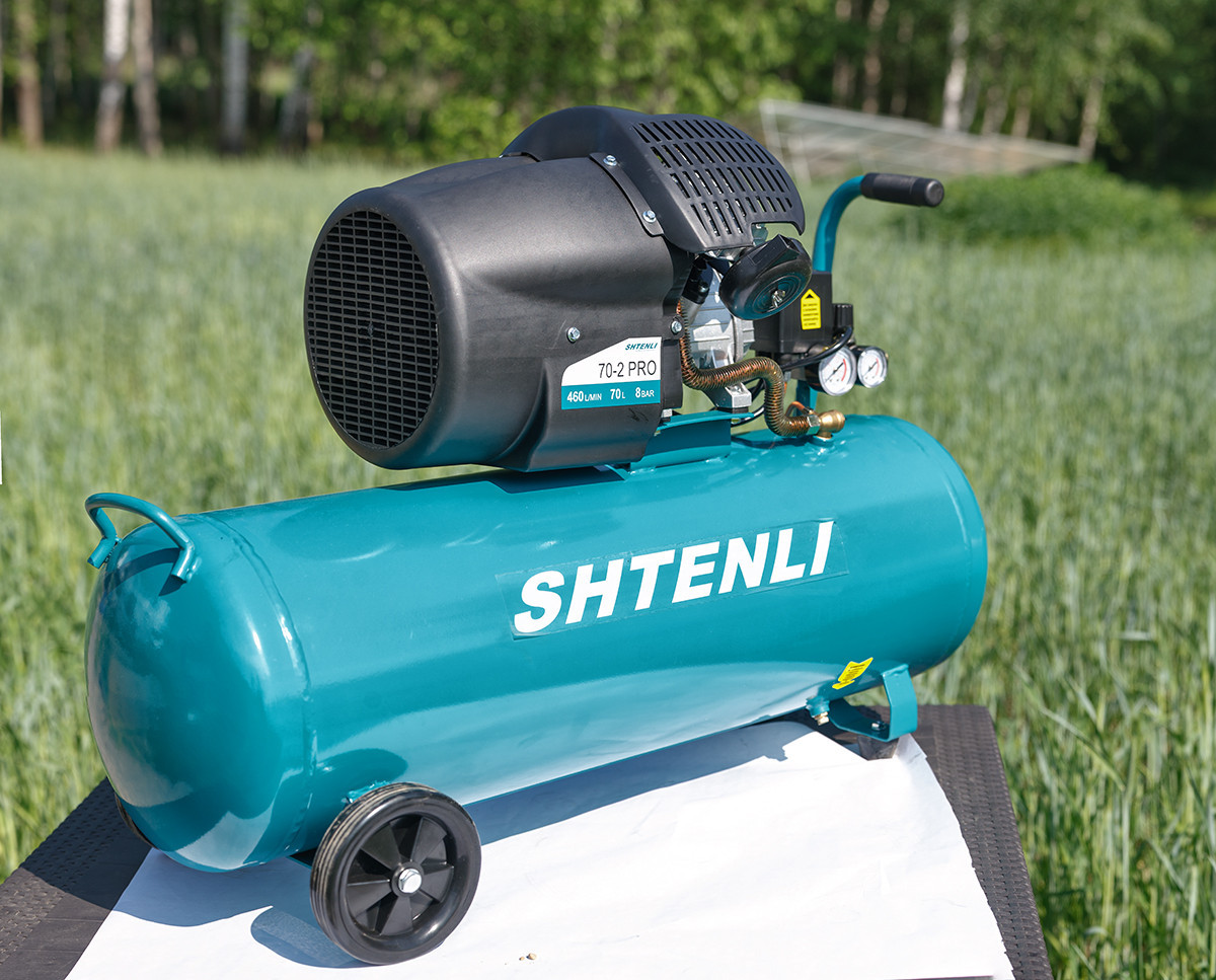 Компрессор SHTENLI 70-2 PRO двухцилиндровый, воздушный, поршневой (2,5 кВТ) - фото 10 - id-p92140819