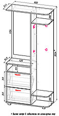 Шкаф для прихожей Денвер, фото 3