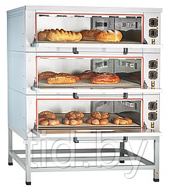 Пекарский подовый шкаф ЭШП-3-01КП (320 С) природный камень