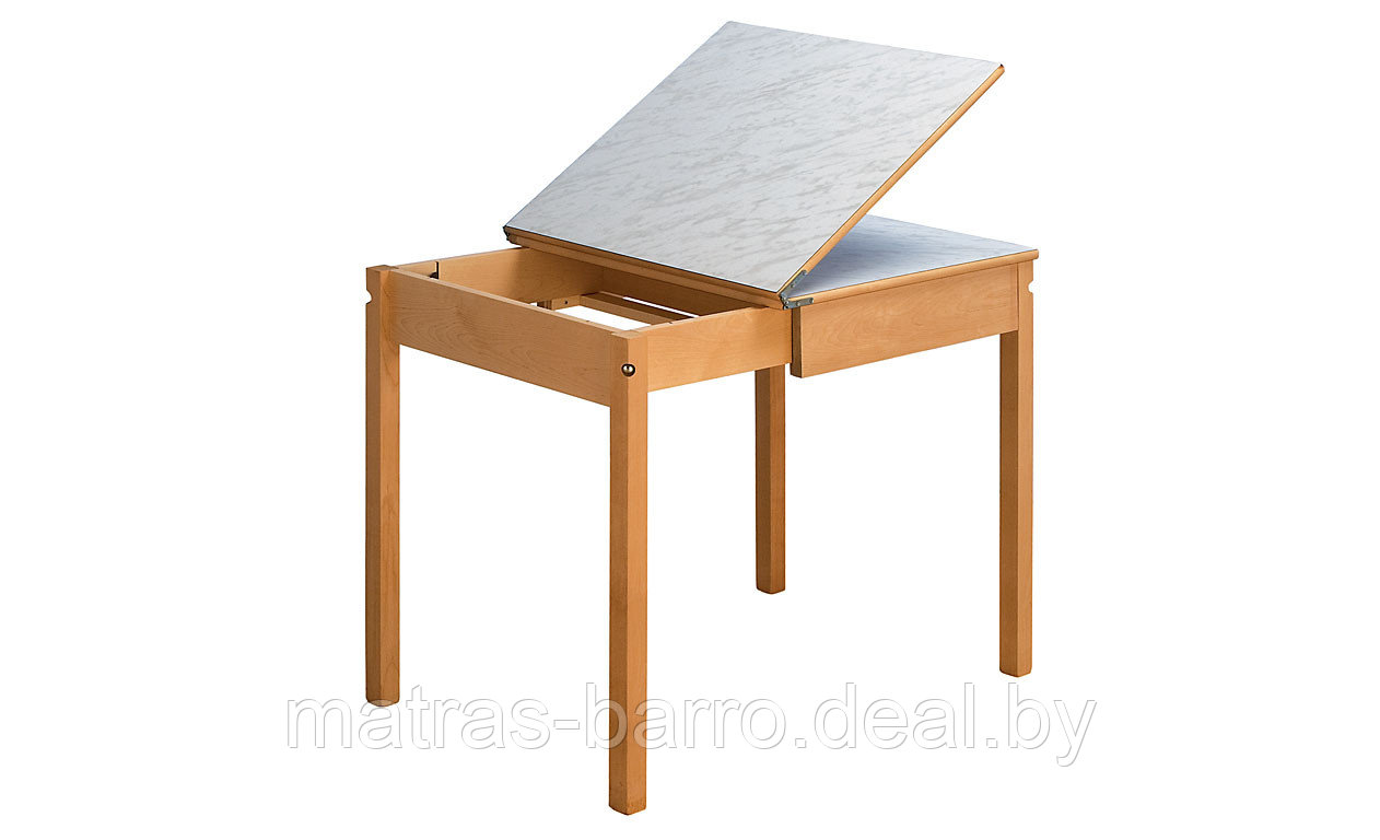 Стол обеденный с выдвижным подстольем (ножки массив/столешница пластик) - фото 4 - id-p92147382