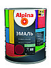 Эмаль Alpina универсальная глянцевая, цветная, шоколадная 0,75 л / 0,88 кг