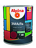 Эмаль Alpina универсальная шелковисто-матовая, цветная,черная 0,75 л / 0,88 кг