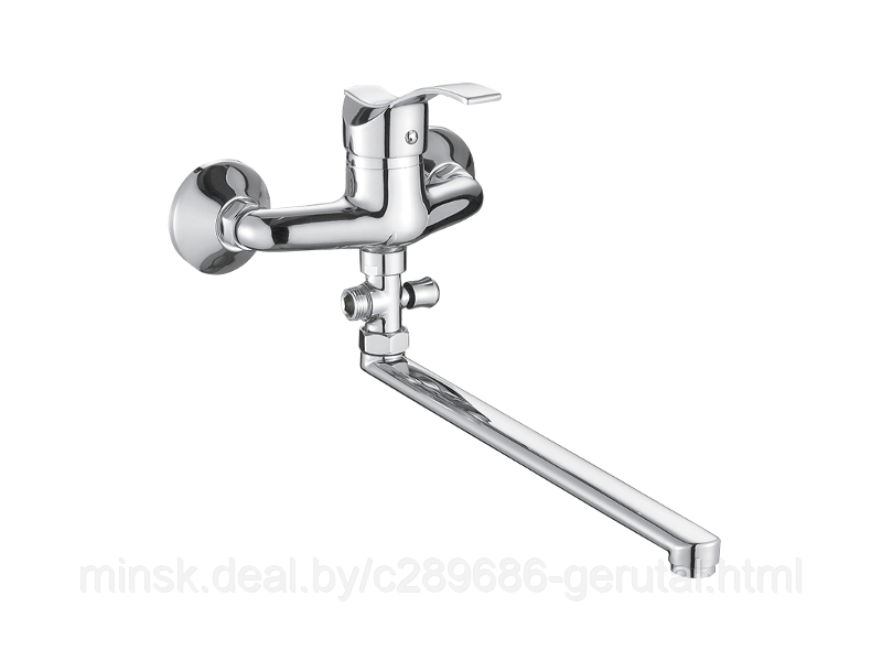 Смеситель для ванны KUCHINOX - BKA-080D, излив 25см, дивертер керамический (ПОЛЬША)