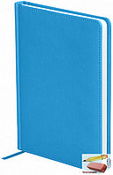 Ежедневник недатированный А5 OfficeSpace Winner, 136 листов, обложка - кожзам, ярко-синий