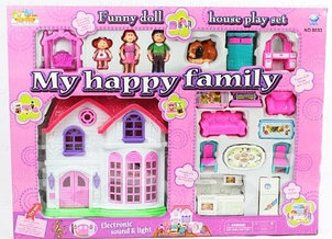 Игровой домик для кукол " My Happy Family" 8033 (ВТ)