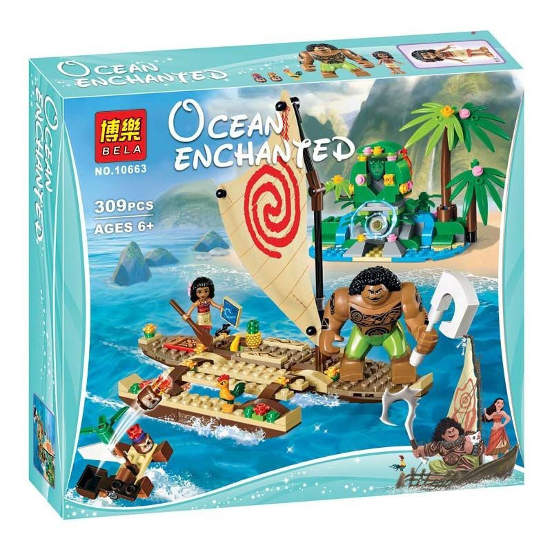Конструктор 10663 Путешествие Моаны через океан (аналог Lego 41150)