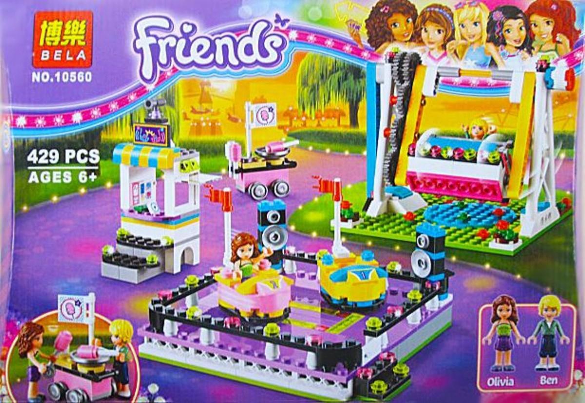 Конструктор 10560 Bela Friends Парк развлечений: аттракцион Автодром, 429 дет., аналог LEGO Friends 41133