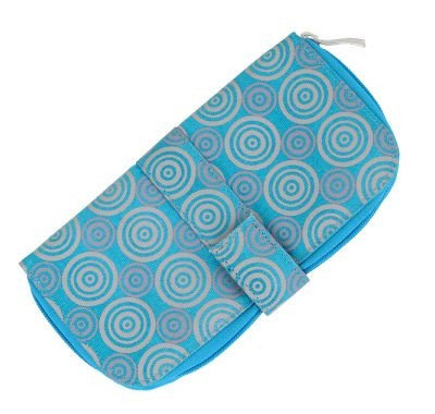 Большой женский кошелек ABBI /CAMPUS, голубой, кружки/, фото 2