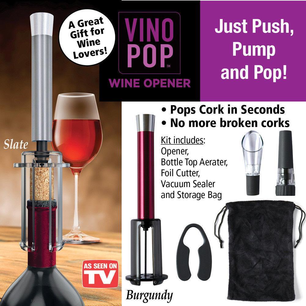 Штопор или открывалка для бутылок Vino Pop Perfect Wine Opener - фото 7 - id-p92249887