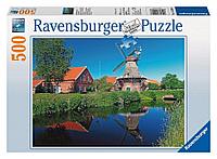 Ветряная мельница. Пазл Ravensburger 500 элементов