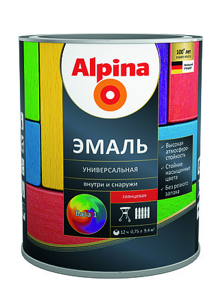 Alpina Эмаль универсальная 0.75 л., фото 2