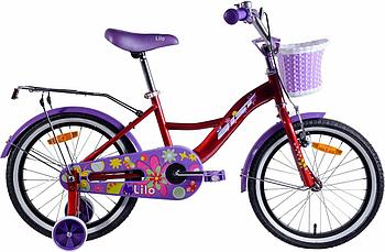 Велосипед детский Aist Lilo 18" бордовый/фиолетовый