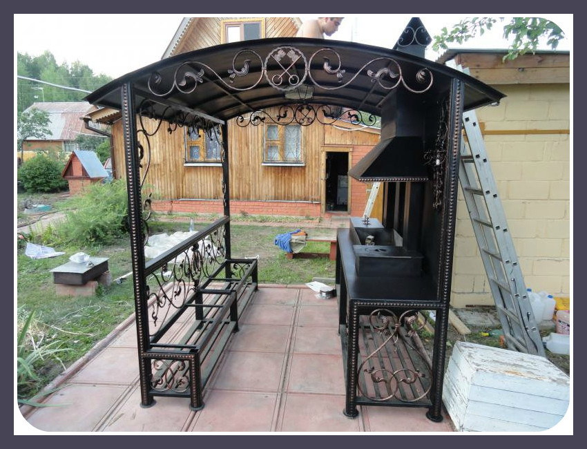 Беседка Для Мангала Из Металла Купить