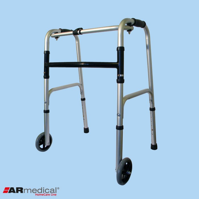 Ходунки медицинские ARmedical AR003 с колесами (шагающие-складные) - фото 1 - id-p85709787