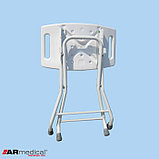 Душевой стул складной для инвалидов ARmedical AR205 (Алюминий, фото 2