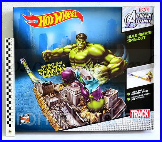 Набор Автотрек Hot Wheels Hulk (Халк) +1 машинка