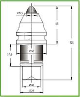 Резец горный R50EC-12,3