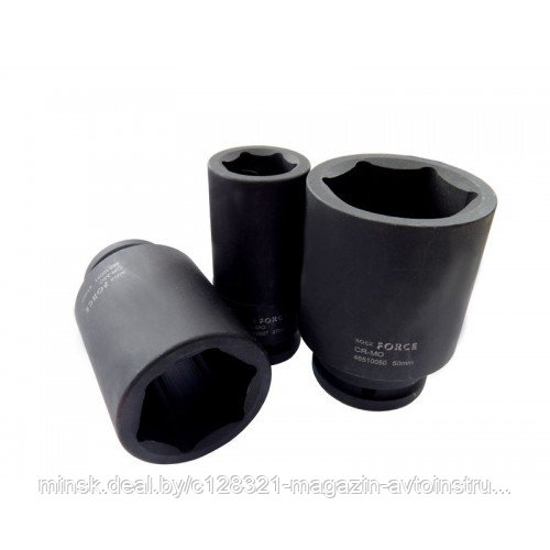 Головка ударная глубокая 1" (дюйм) 27 мм (6 граней) Rock FORCE 48510027