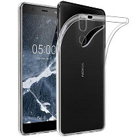 Силиконовый чехол Becolor TPU Case 0.6mm прозрачный для Nokia 5.1 (2018)