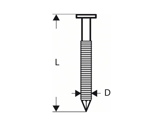 Гвозди для GSN 90-21 RK SN21RK 75RG (3000шт) (BOSCH)