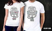 Комплект парных футболок "Cats. Обожаю"