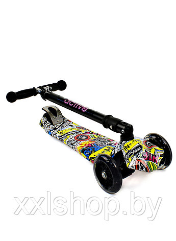 Самокат со светящимися колесами Triumf Active Maxi Flash Plus Print 3, фото 2