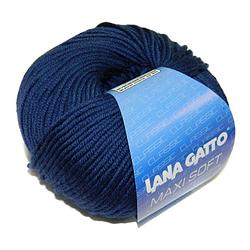 Пряжа Lana Gatto Super Soft 13856 тёмно-синий