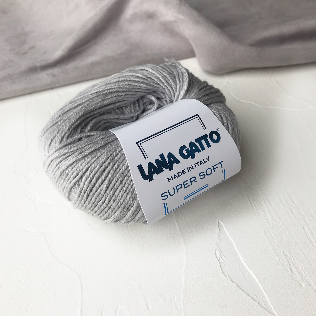Пряжа Lana Gatto Super Soft 20439 светло-серый меланж