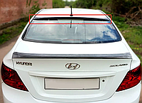 Козырек Hyundai Solaris 10-14, ABS-пластик, под покраску