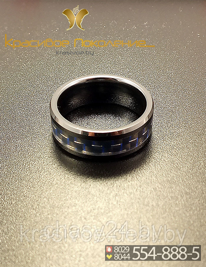 Кольцо мужское из керамики - фото 2 - id-p4510146