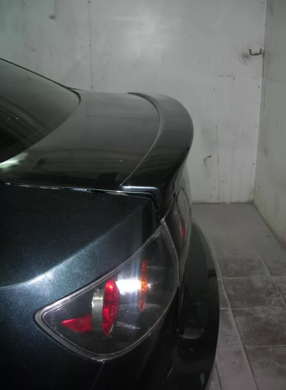 Лип-спойлер Mazda 3 03-09 седан, ABS-пластик, под покраску - фото 2 - id-p92405663