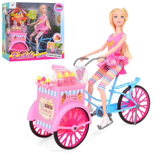 Кукла Kaibibi-продавец мороженого на велосипеде BLD142 