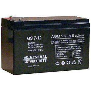 Аккумулятор резервного питания свинцово-кислотный GS-7-12