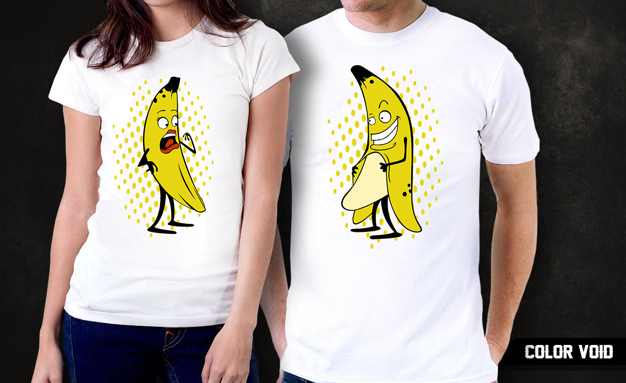 Комплект парных футболок "Бананы"