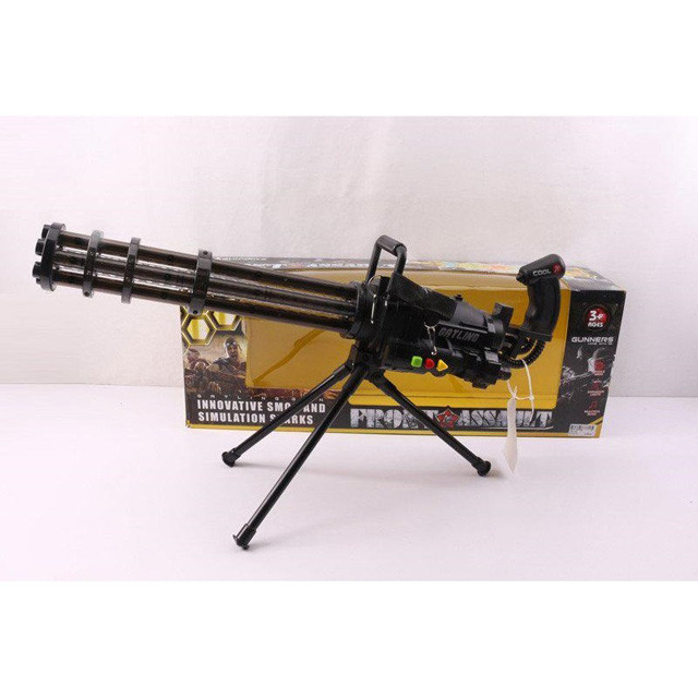 Игрушечный пулемет Гатлинга (свет, звук, дым) 236-12A - фото 1 - id-p92478074