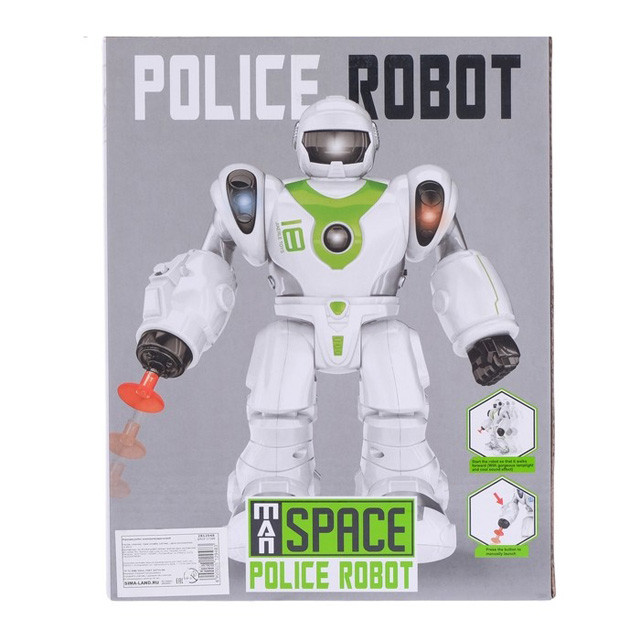 Игрушка Робот-полицейский (свет, звук, движение) 0820 - фото 7 - id-p92480356