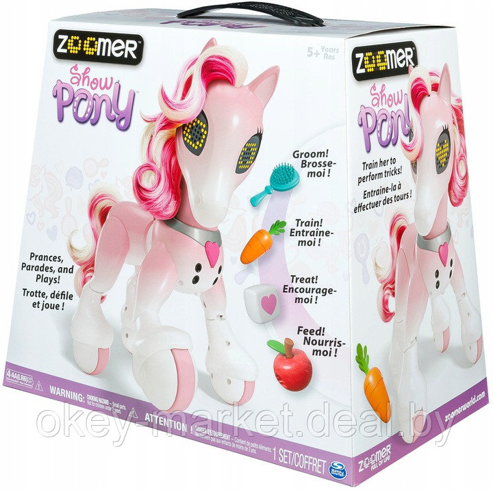 Интерактивная лошадка Пони Show Pony Zoomer Spin Master - фото 10 - id-p92534728