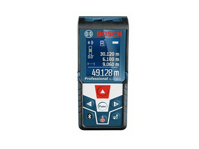 Дальномер лазерный BOSCH GLM 50 C в кор. (0.05 - 50 м, +/- 2 мм/м, IP 54) - фото 1 - id-p92568464