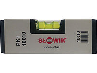 Уровень 100 мм 1 глаз. карманный, серебро PK1 SLOWIK (быт.) (580 гр/м 1.00 мм/м)