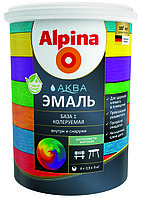 Alpina АКВА эмаль колеруемая шелковисто-матовая 2.5 л.