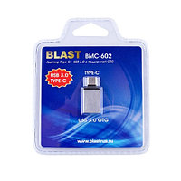 Адаптер Type-C - USB 3.0 OTG BMC-602 хром Blast