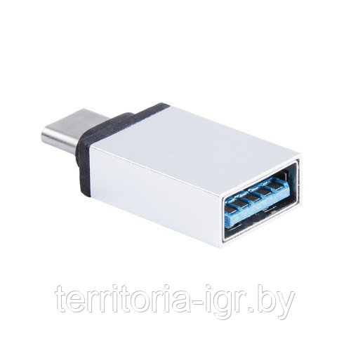 Адаптер Type-C - USB 3.0 OTG BMC-602 хром Blast - фото 3 - id-p92580547